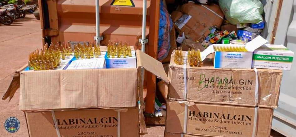 Plus de vingt-un (21) tonnes de produits prohibés saisis par la Police Nationale à&nbsp;Bobo.