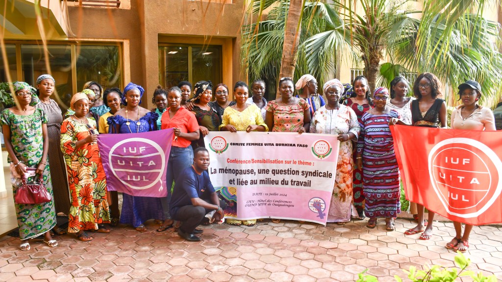 Le comité des femmes de l&rsquo;UITA Burkina valorise le bien-être au travail avec un atelier sur la&nbsp;ménopause