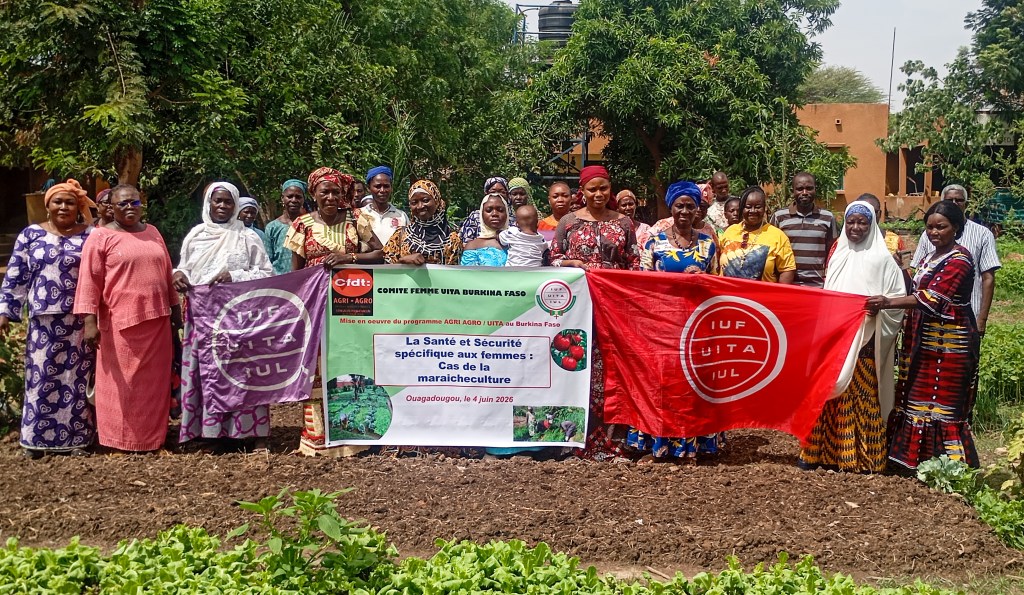 UITA Femmes Burkina et la CFDT Agri-Agro outillent les maraîchères de La Saisonnière sur les questions de santé et de sécurité au&nbsp;travail